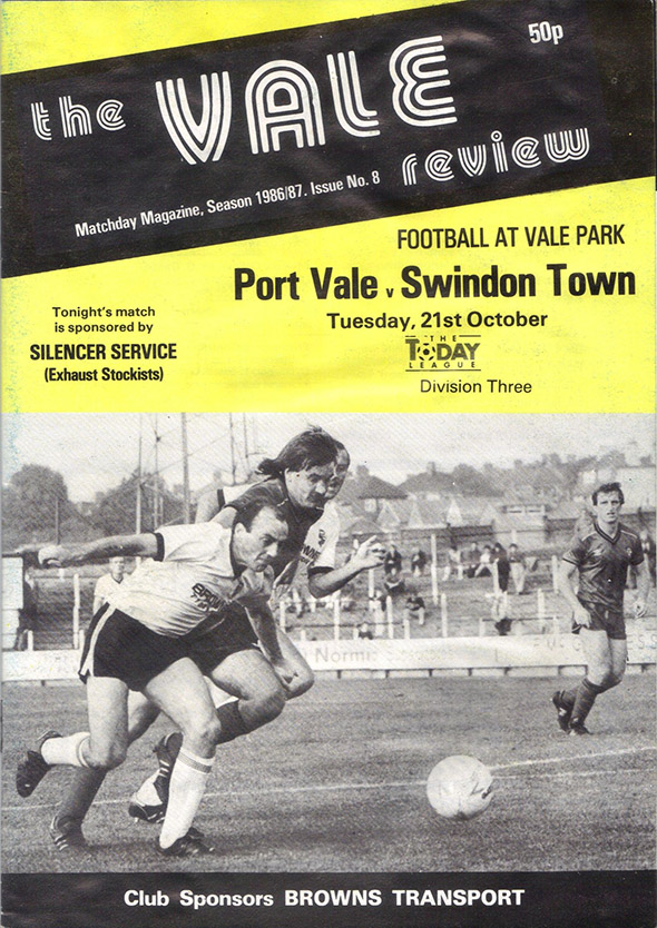 <b>Tuesday, October 21, 1986</b><br />vs. Port Vale (Away)
